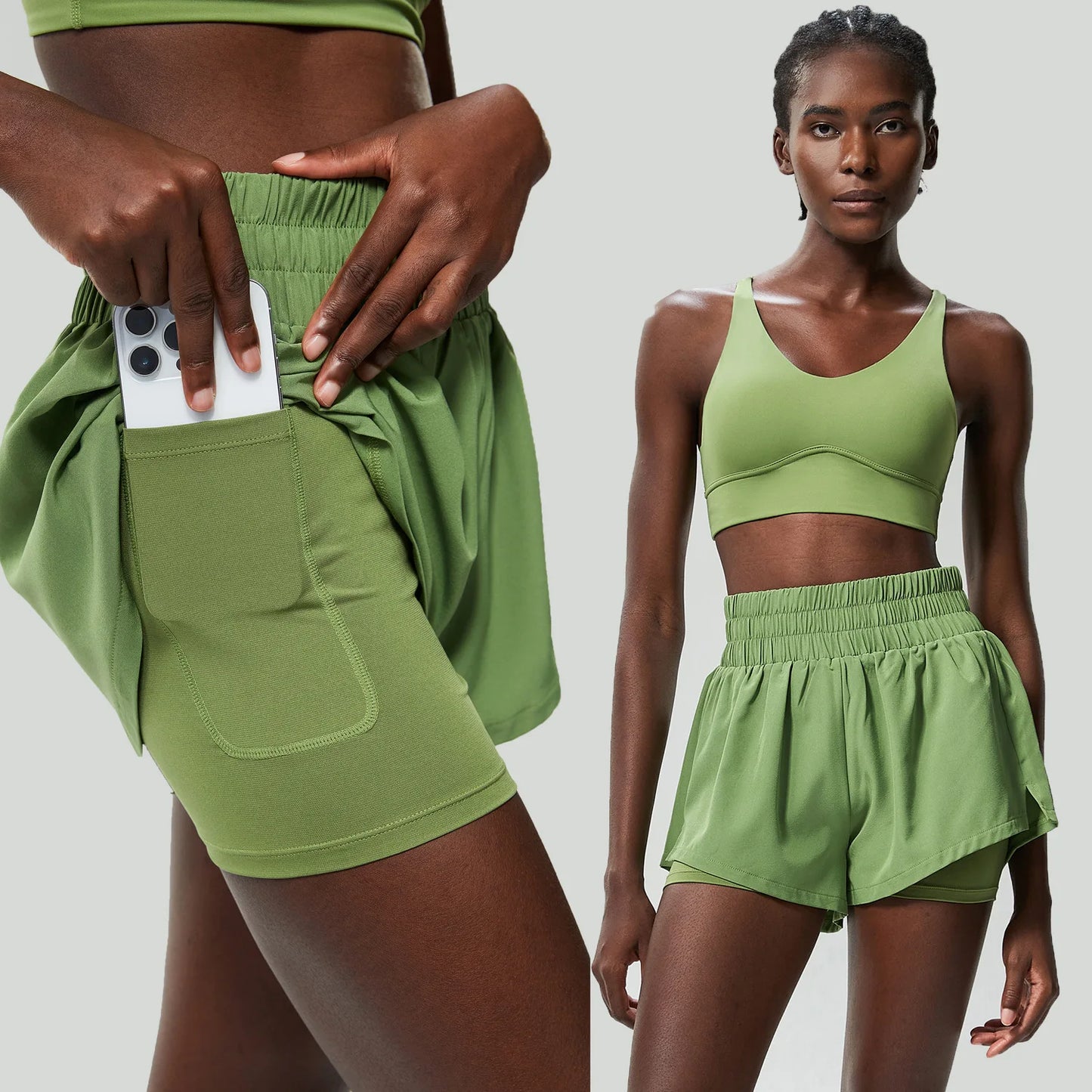 Breathable Two-Piece Running Yoga Set