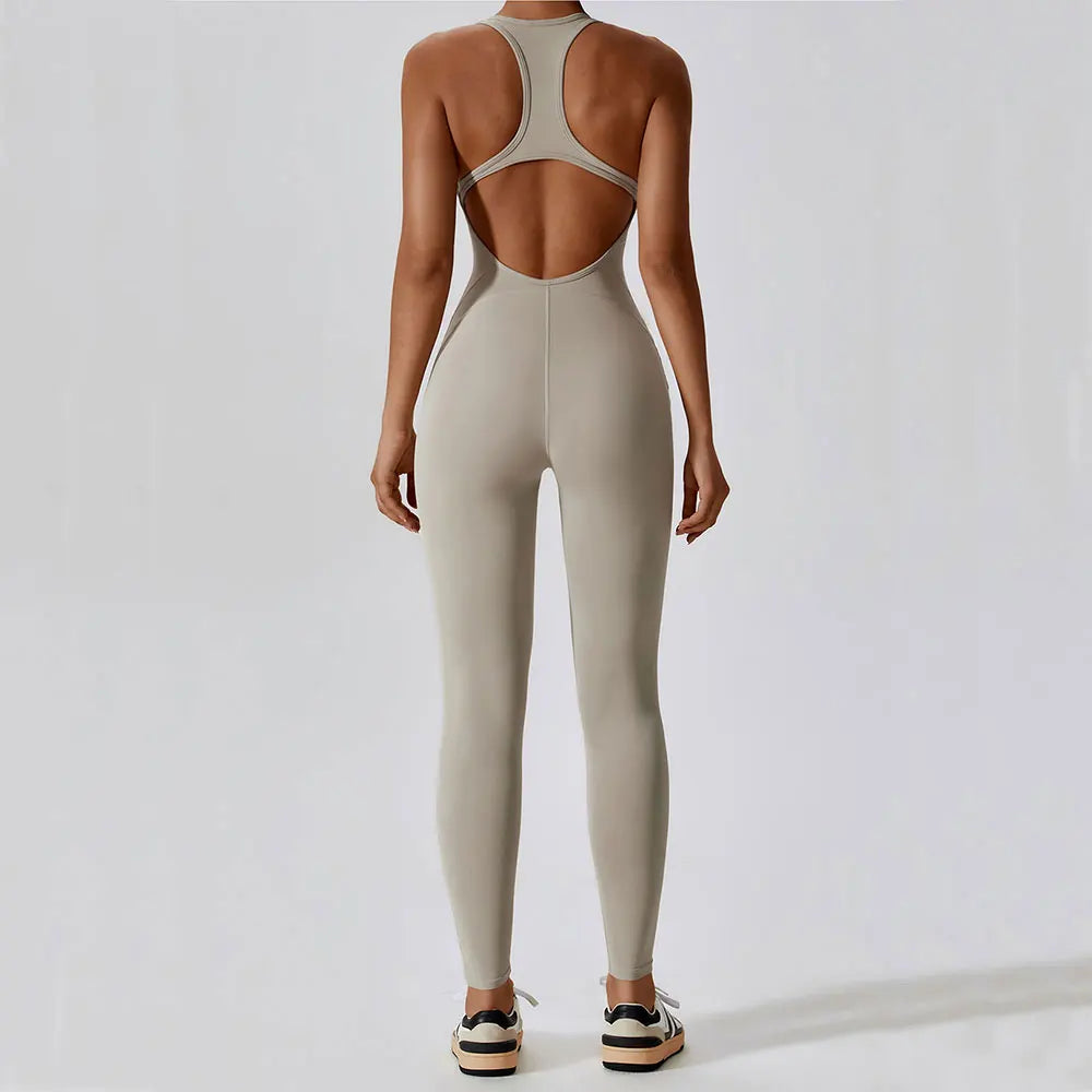 Activewear Push-Up Workout Gym Fitness Jumpsuit