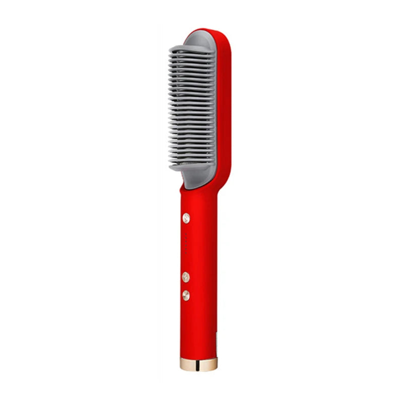 Electric Ceramic Hair Straightener Brush