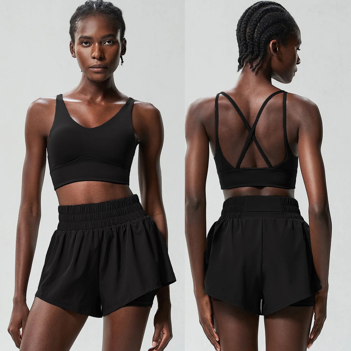 Breathable Two-Piece Running Yoga Set