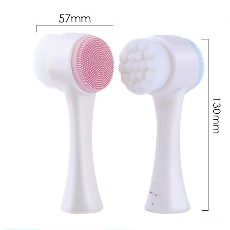 3D Double Silicone Facial Brush