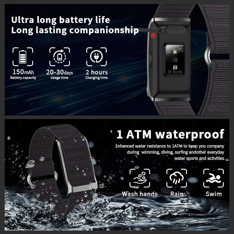 LIGE No Screen Smart watch Fitness Tracker