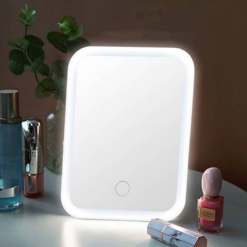 LED Touch Screen Folding Makeup Mirror