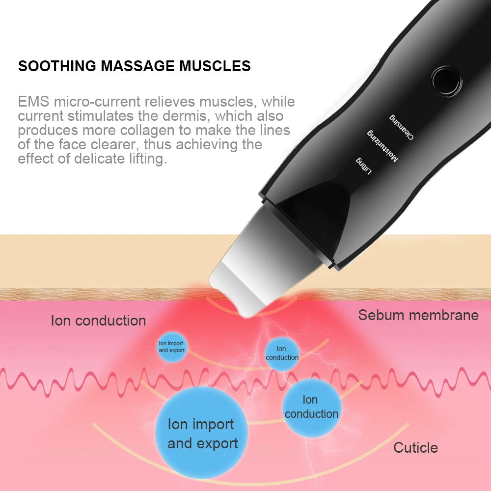 Vibration Face Skin Scrubber Blackhead Remover