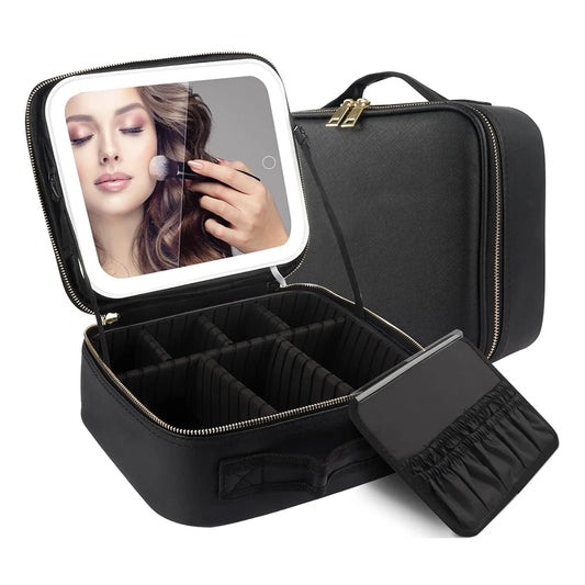 Makeup Organizer with Mirror Light