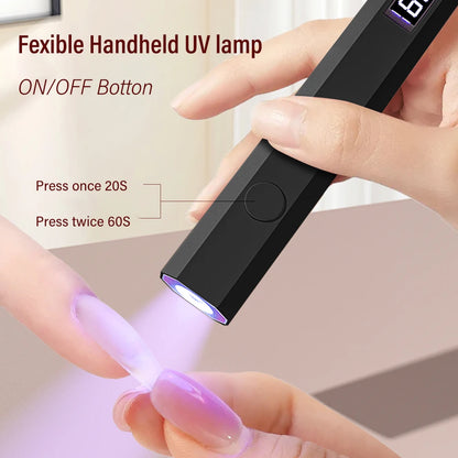 Mini UV Nail Lamp with LED Light