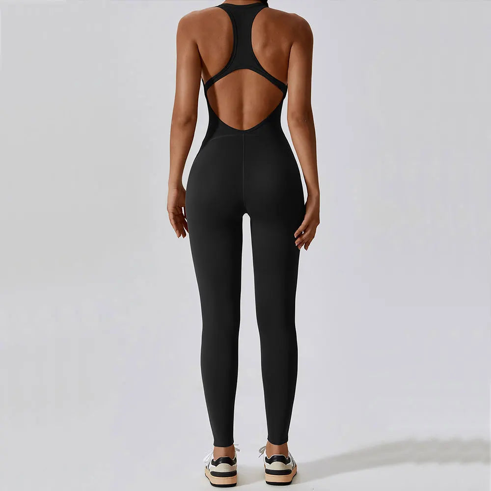 Activewear Push-Up Workout Gym Fitness Jumpsuit