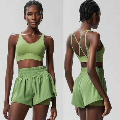 Breathable Two-Piece Running Yoga Set