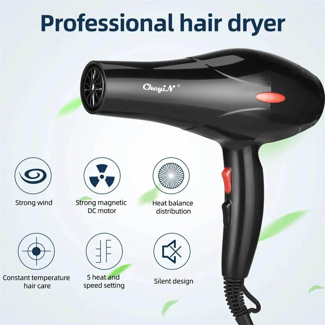 1600W Professional Hair Dryer Negative Ion Blower