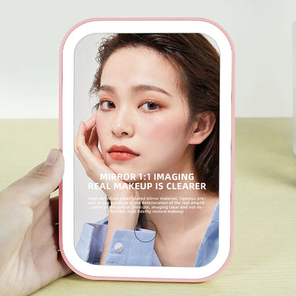 LED Touch Screen Folding Makeup Mirror