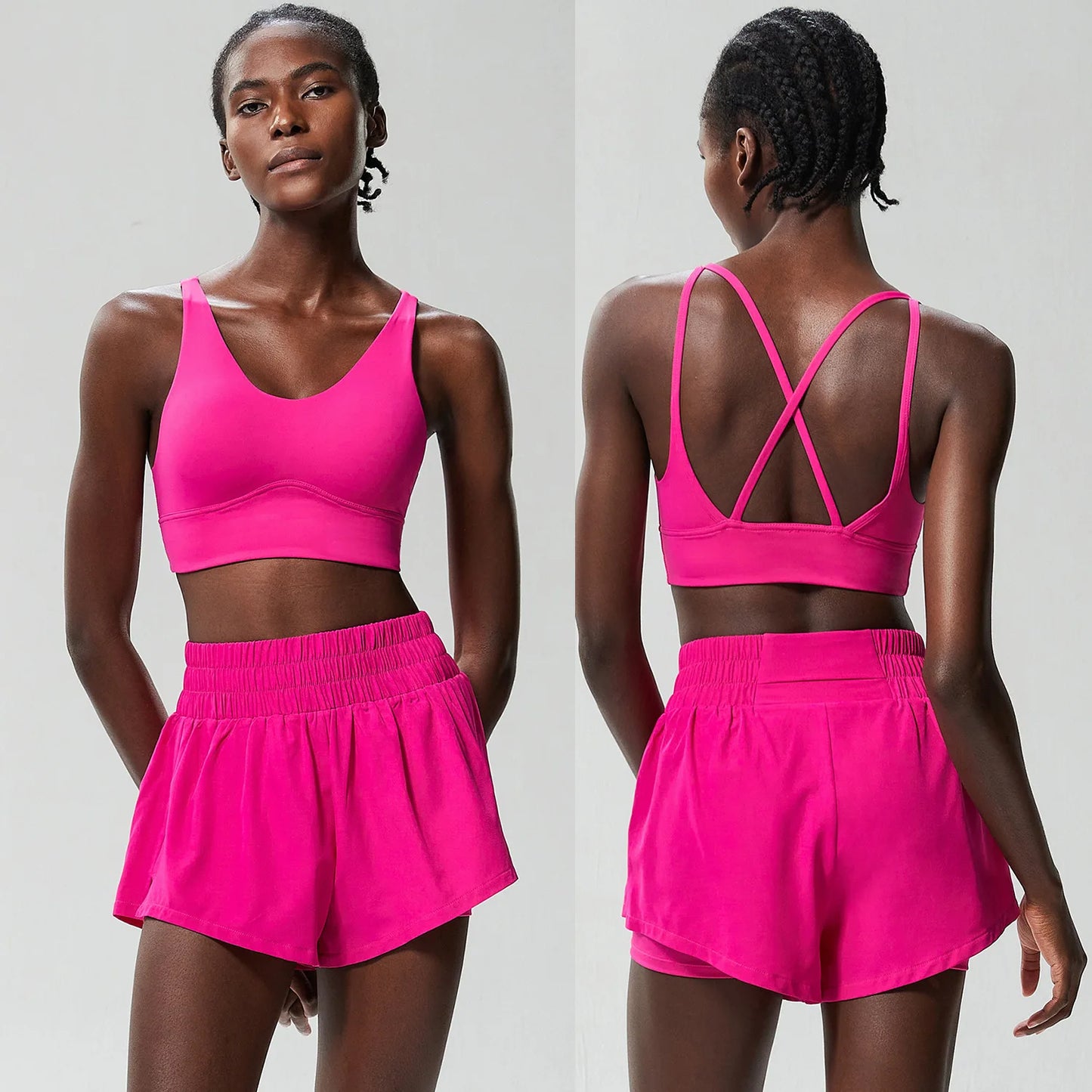Breathable Two-Piece Running Yoga Set
