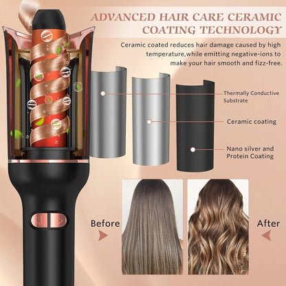 Rotating Ceramic Air Spin Curling Iron