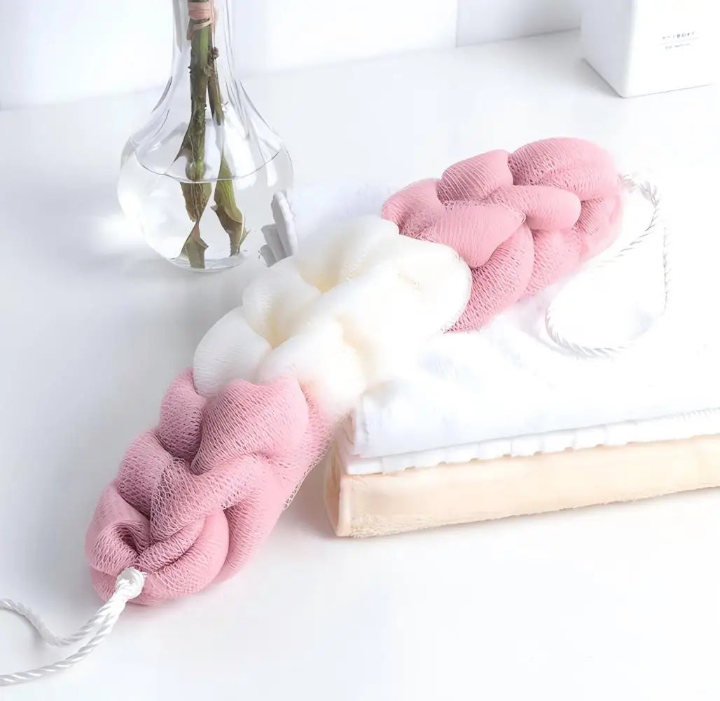 Colour Block Bath Towels Foam Mesh