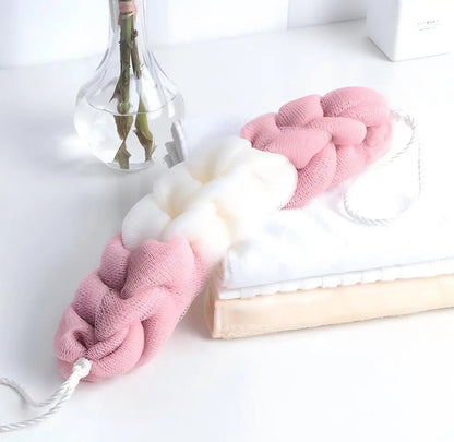 Colour Block Bath Towels Foam Mesh