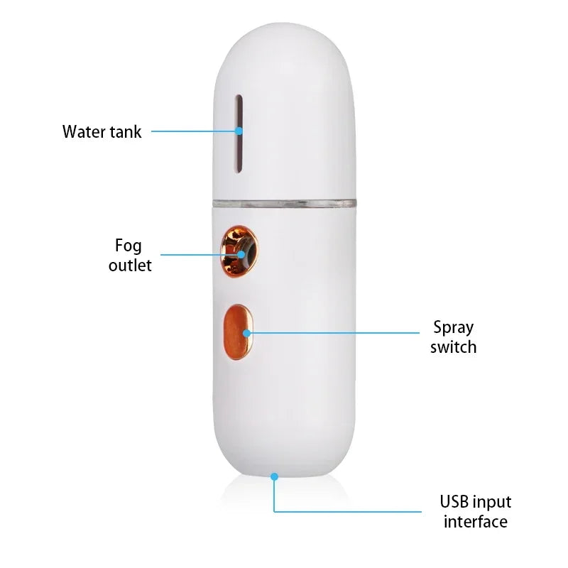 Mini Nano Facial Steamer Hydrating Spray