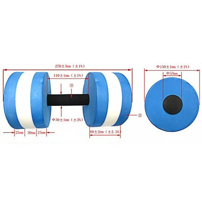 Multicolor EVA Floating Dumbbells