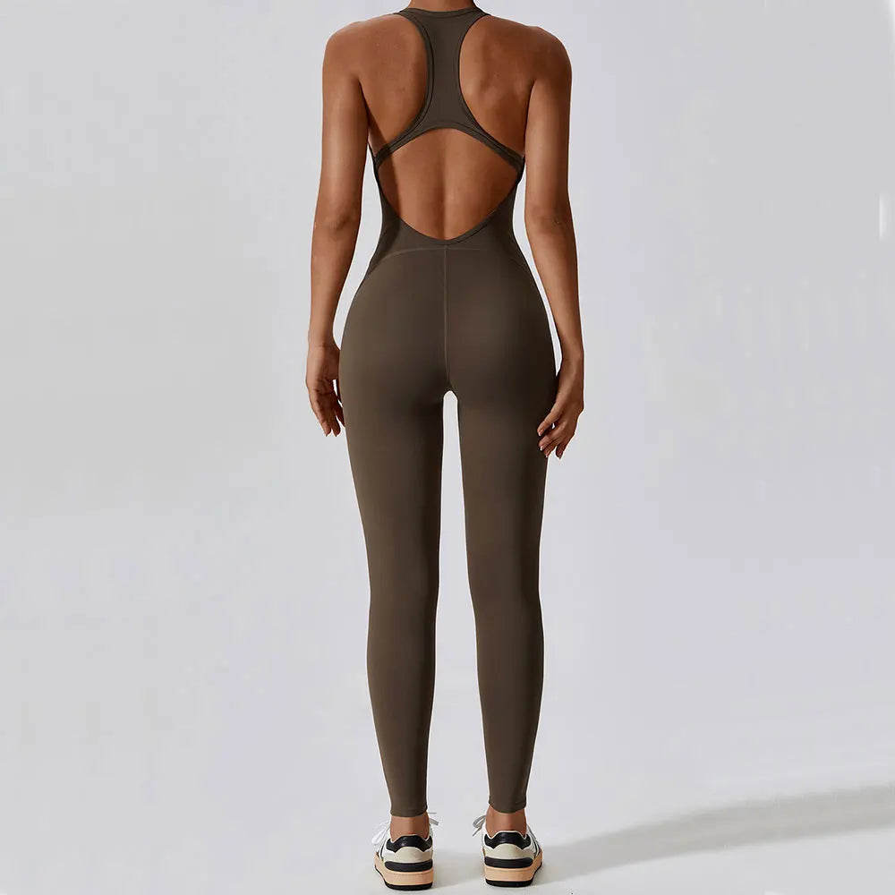 Activewear Push-Up Workout Gym Fitness Jumpsuit
