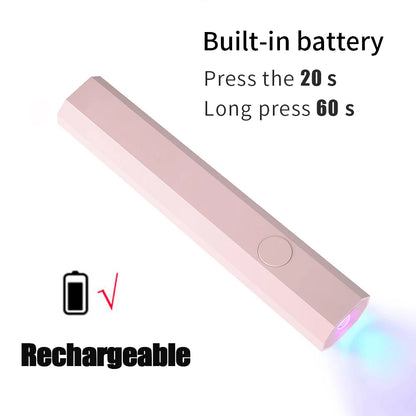 Mini UV Nail Lamp with LED Light