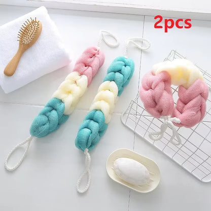 Colour Block Bath Towels Foam Mesh