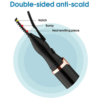 Heated Eyelash Curler with 3 Temperature Modes