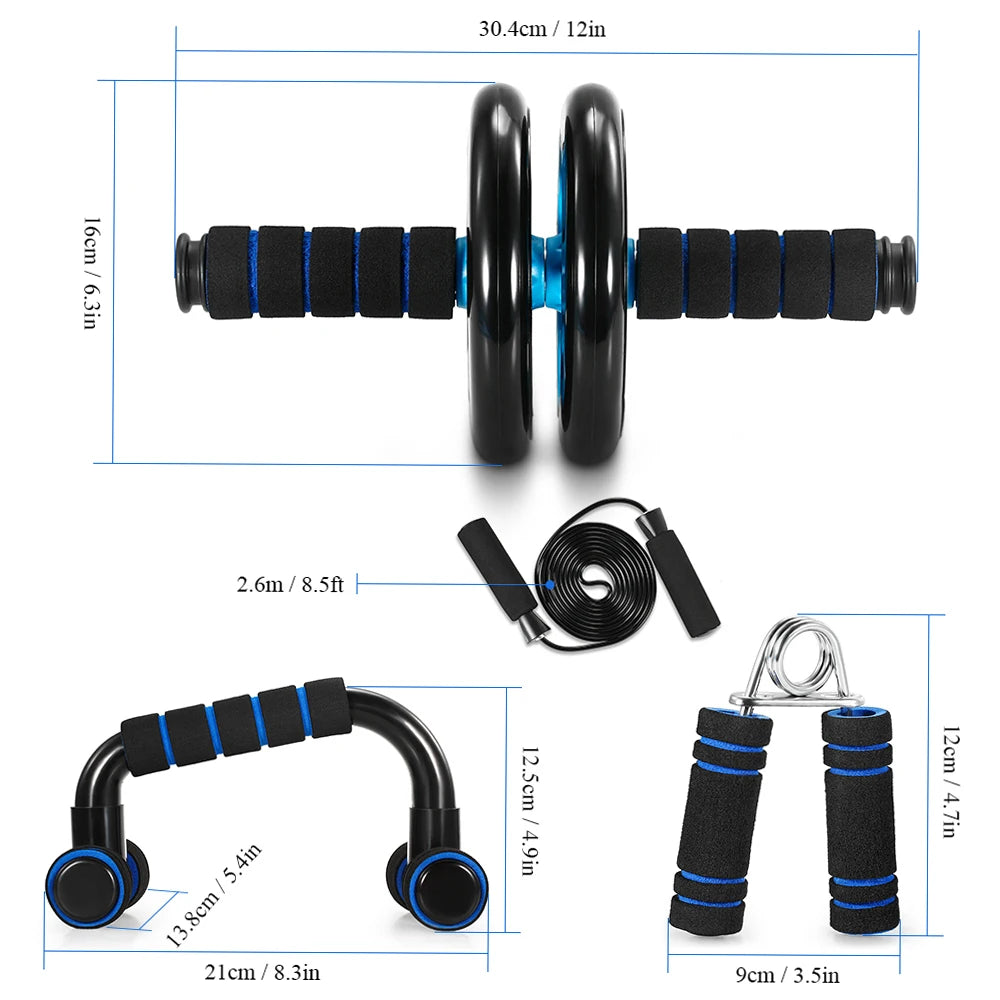 Ab Wheel Push-Up Bars