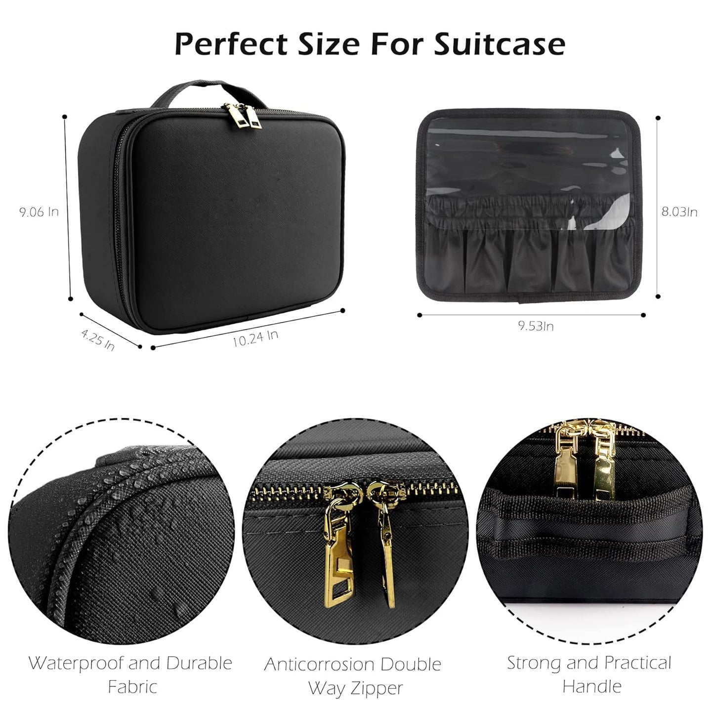 Makeup Organizer with Mirror Light
