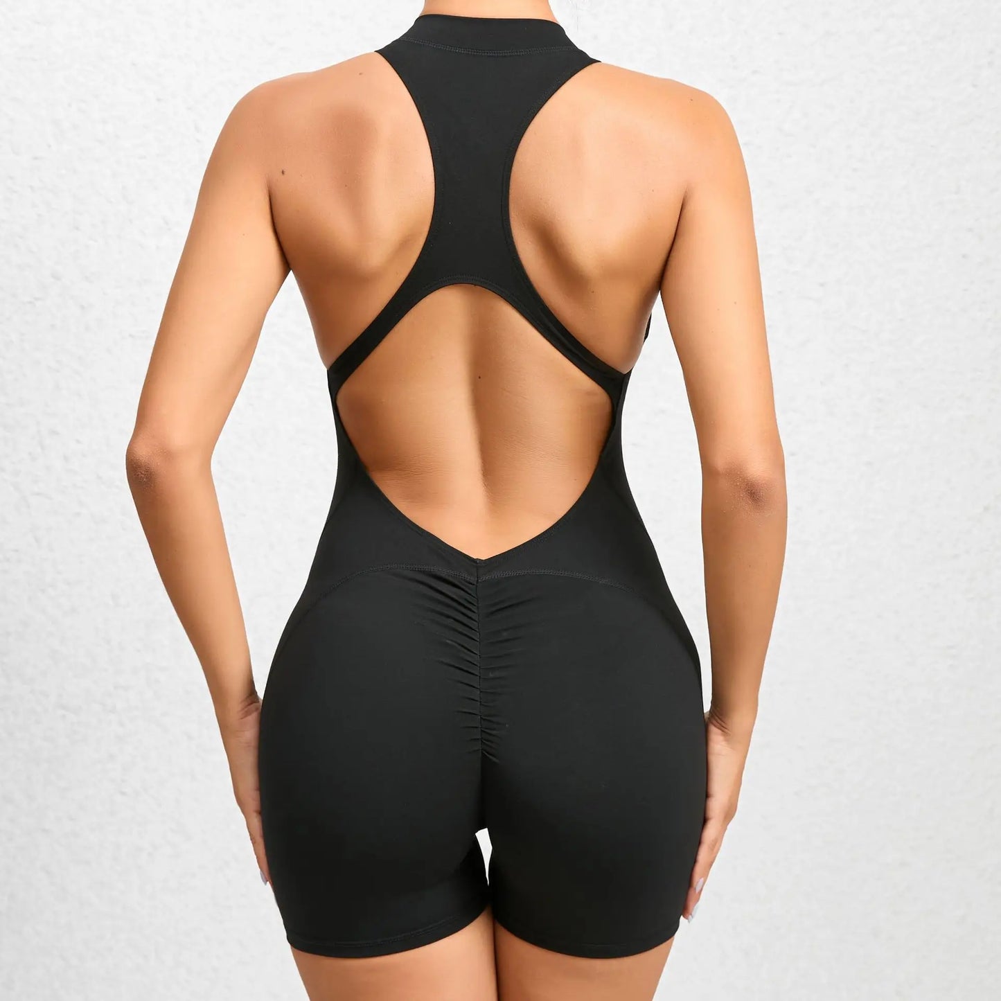 Sleeveless Short Sports Jumpsuit
