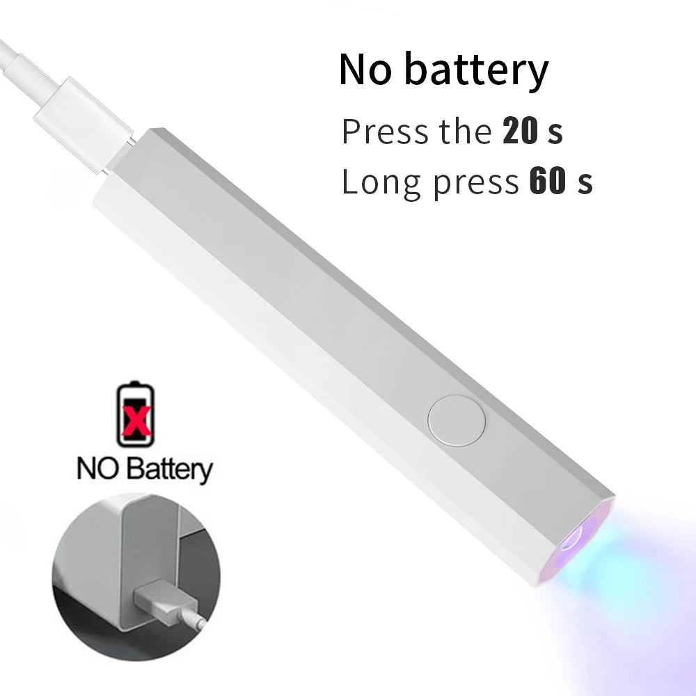 Mini UV Nail Lamp with LED Light