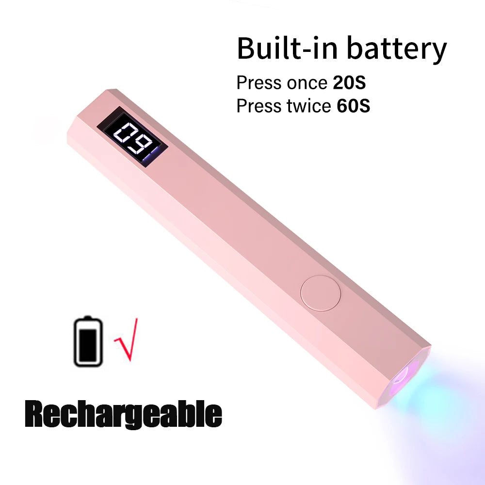 Mini UV Nail Lamp with LED Light