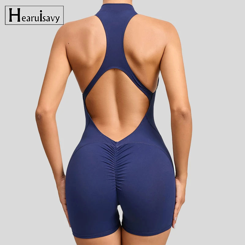 Sleeveless Short Sports Jumpsuit