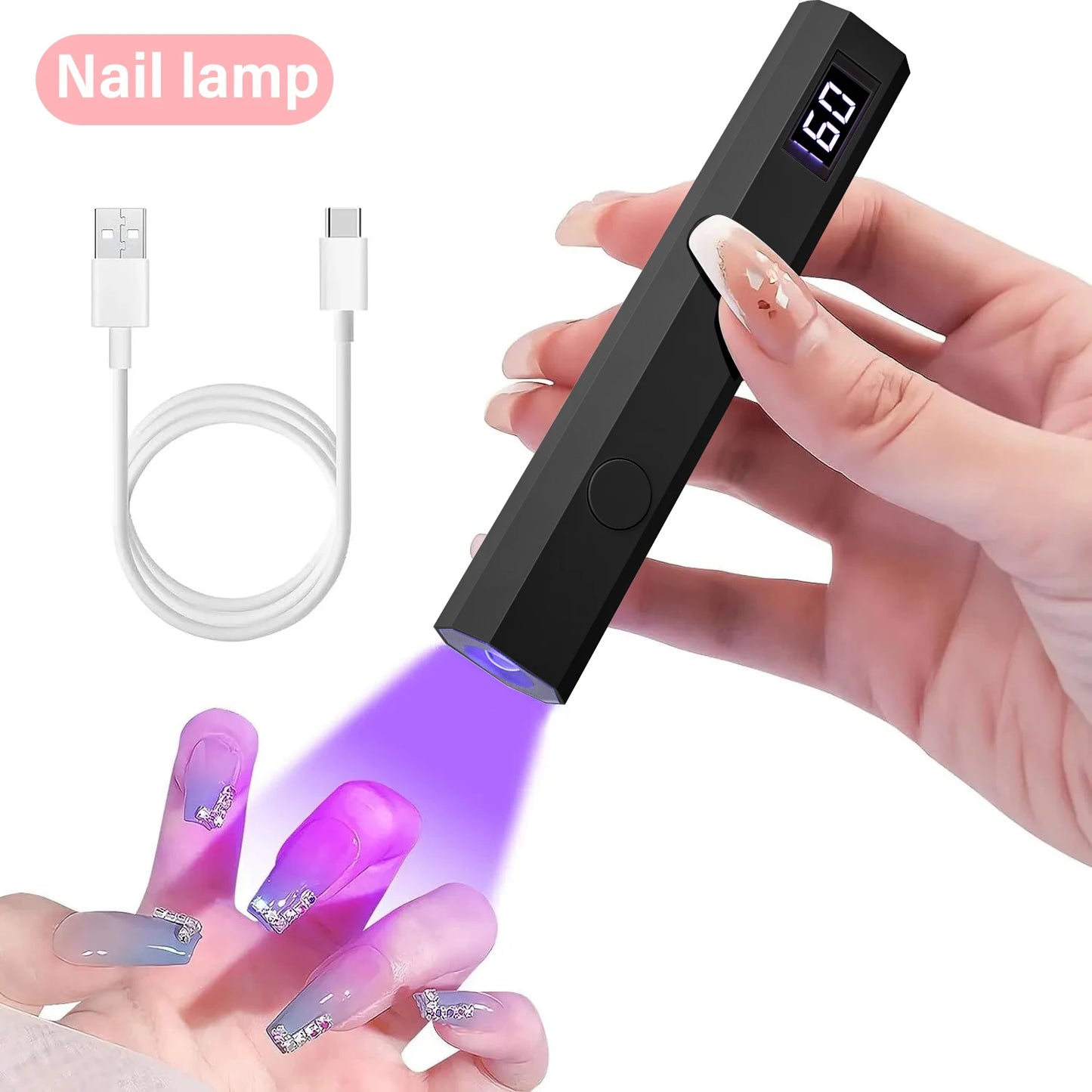 Mini UV Nail Lamp with LED Light