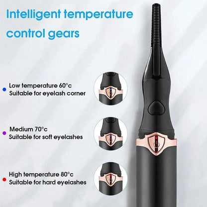 Heated Eyelash Curler with 3 Temperature Modes