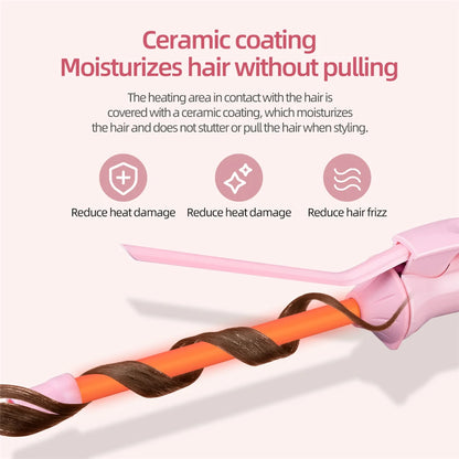 9mm Mini Hair Curler Wand Ceramic Salon
