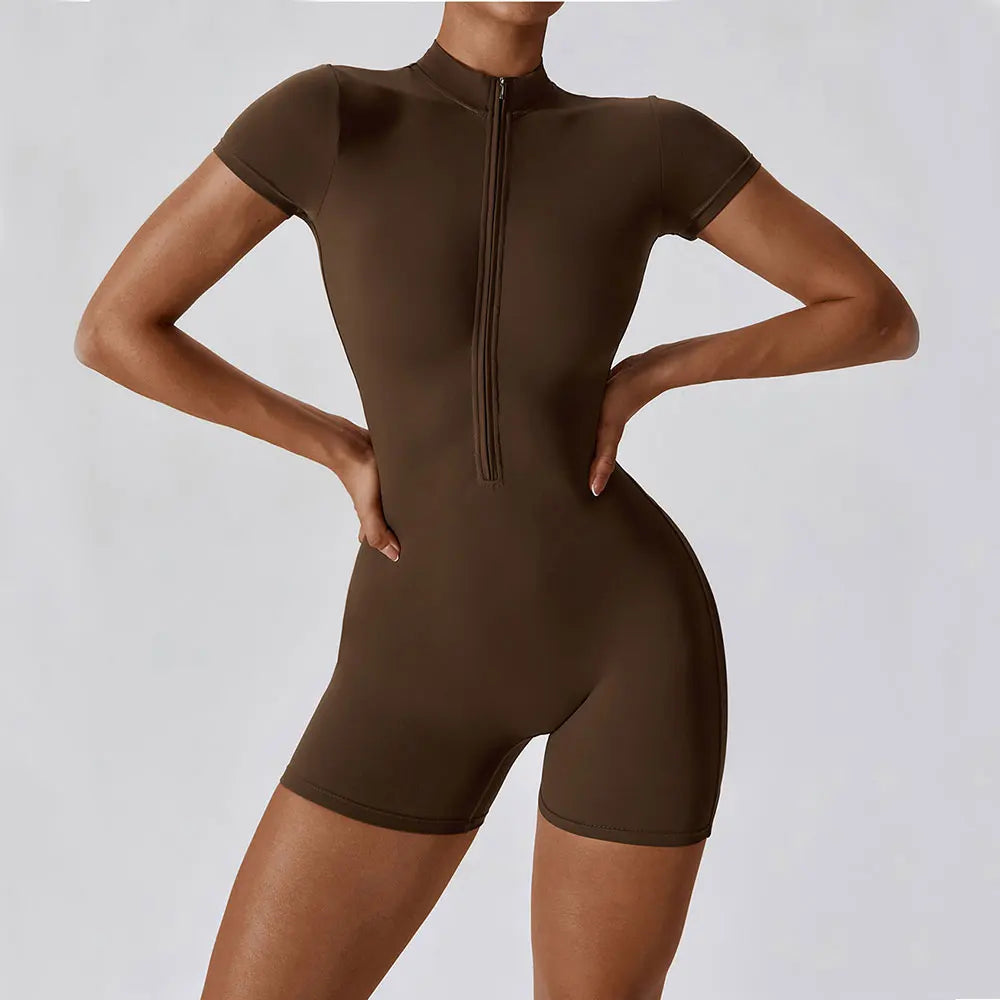 Zipper Sports Bodysuit