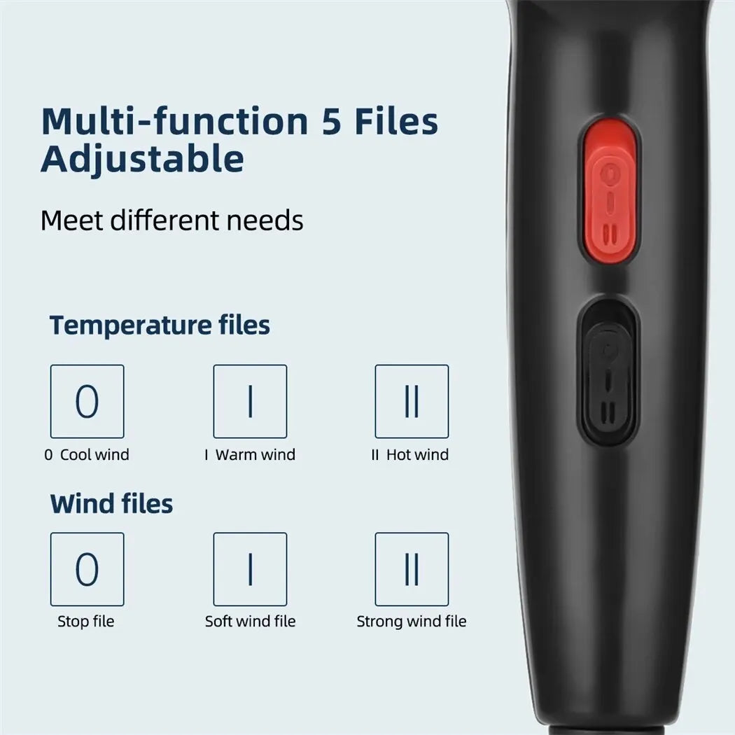 1600W Professional Hair Dryer Negative Ion Blower