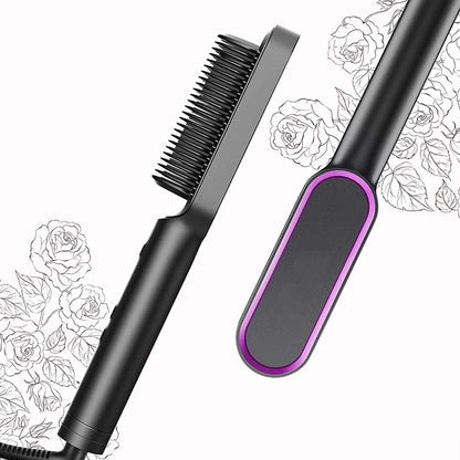 Electric Ceramic Hair Straightener Brush
