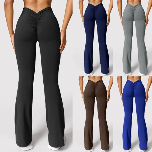 High Waist Push-Up Gym Leggings V-Back