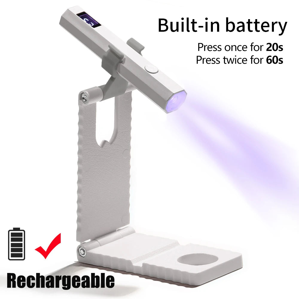 Mini UV Nail Lamp with LED Light